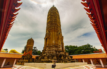 abstract, ancient, archeology, art, asia, asian, attraction, background, blue, brick, buddha, buddhism, buddhist, cloud, culture, destination, dusk, evening, famous, great, historic, history, landmark