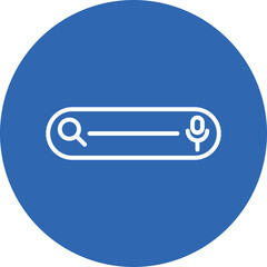 Sticker - Search Bar line circle icon