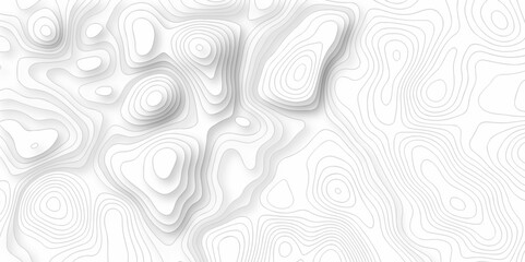 Wall Mural - Vector topo map seamless wave topography map pattern camping grid cartography diagram black and white geometric carve wave line. abstract landscape topography line map wavy texture design background