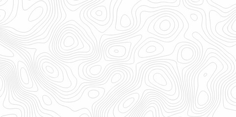 Wall Mural - Abstract topo map seamless wave topography map pattern camping grid cartography diagram black and white geometric carve wave line. landscape topography line map wavy texture design background.