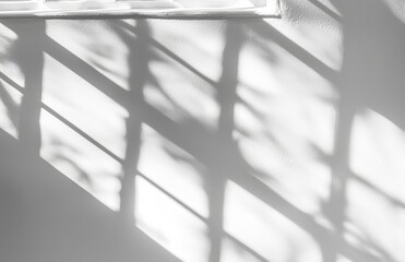 Leinwandbilder - Sunlight casts shadows through windows; cut out