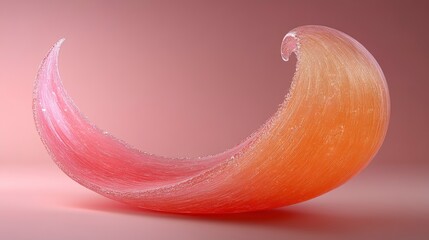 Wall Mural - Abstract Pink and Orange Swirl