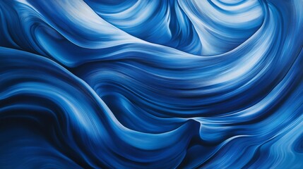 Abstract blue wave pattern with flowing lines, artistic background. Creative design and texture concept