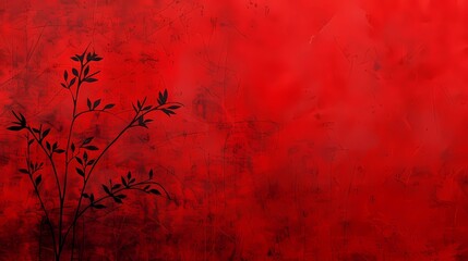 Canvas Print - deep red background 