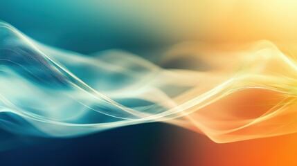 Abstract image of blurred lines and shapes with a gradient background