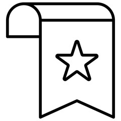 Bookmark Outline Icon