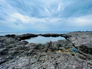 rocks and sea pool