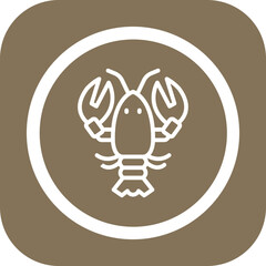 Poster - Lobster Vector Icon Design