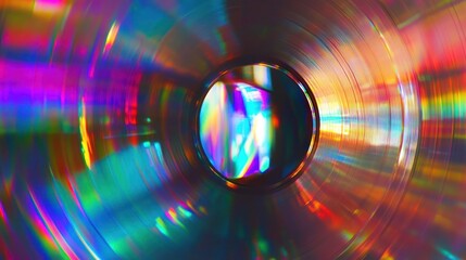 Poster - Rainbow Reflections on a CD