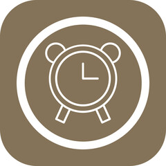 Canvas Print - Alarm Clock Vector Icon Design