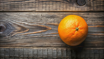 Wall Mural - Fresh orange on rustic wooden background, healthy, vibrant, citrus, fruit, natural, organic, textured, bright, food