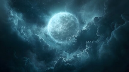 Wall Mural - celestial glow in the night sky