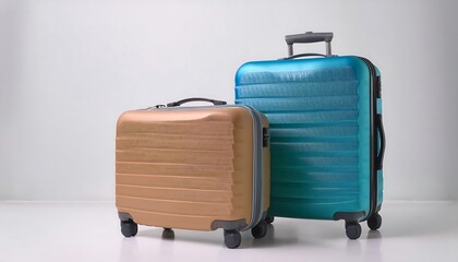 set of suitcase isolated on transparent png