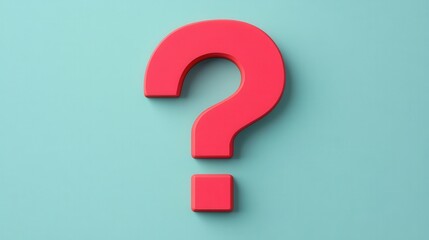 Canvas Print - bold question mark, vibrant hues, flat design illustration capturing curiosity and inquiry, engaging