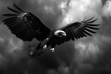 Canvas Print - eagle in the sky