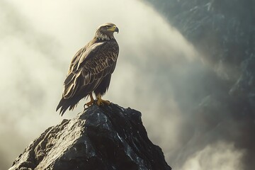 Poster - red tailed hawk in flight