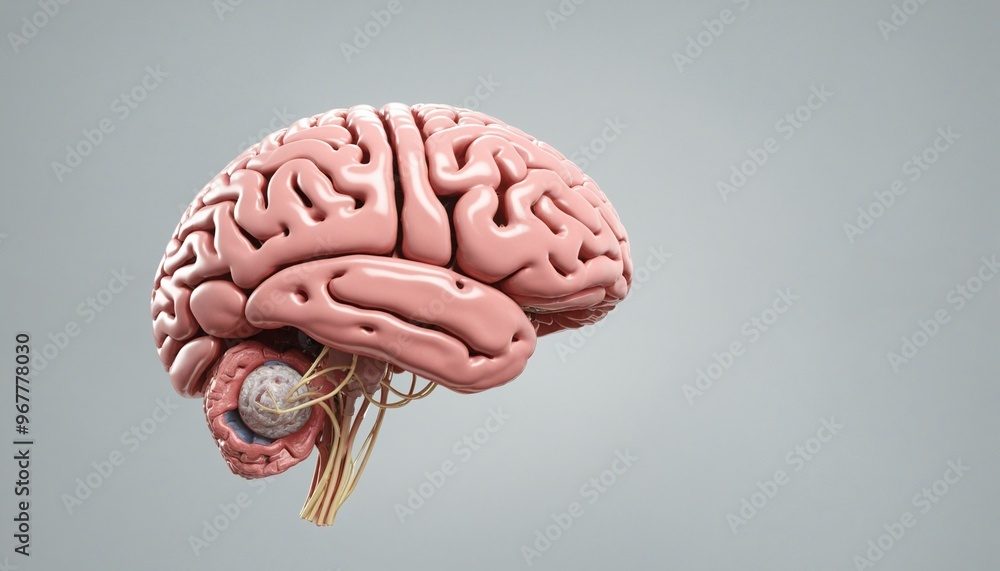 Human brain anatomy illustration design Stock Illustration | Adobe Stock