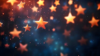Wall Mural - Gold stars background
