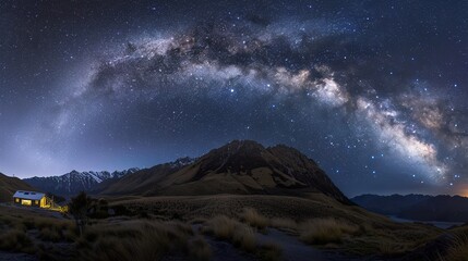 Wall Mural - Tent_under_The_Milky_Way