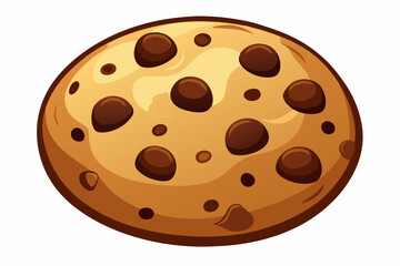 Sticker - Chocolate cookie design vector isolated