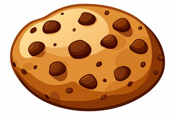 Sticker - Chocolate cookie design vector isolated