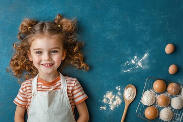 Wall Mural - Childhood food memories , with copy space for text.