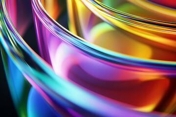 Abstract rainbow background design, 3d rendering