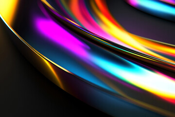 Abstract rainbow background design, 3d rendering