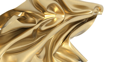 Poster - A golden abstract swirl Luxurious and elegant