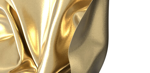 Poster - A golden abstract swirl Luxurious and elegant