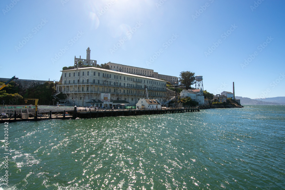 Alcatraz, a former maximum-security prison located on Alcatraz Island ...