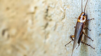 Wall Mural - Cockroach on a Wall