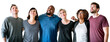 © Rawpixel.com - Diverse people png cut out, looking up, transparent background