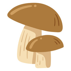 Wall Mural - mushroom illustration for card website, application, printing, document, poster design, etc.