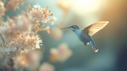 Wall Mural - Hummingbird in Flight