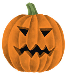 Sticker - Halloween pumpkin png sticker, festive decor, transparent background