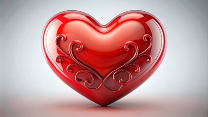 red symbol love heart joyful mood style