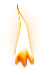 Canvas Print - Flame png sticker, transparent torch fire image