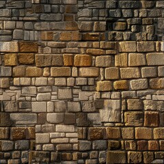 Poster - old medieval stone wall texture