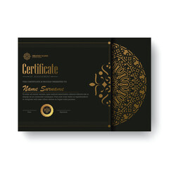 Wall Mural - Luxury mandala certificate award diploma