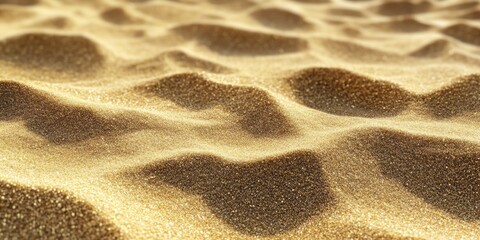 Canvas Print - Sand covered beach close-up