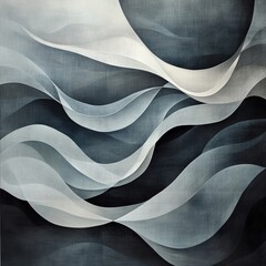 Poster - Grey Waves