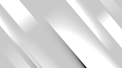 Wall Mural - animation abstract white geometric concept on gray background