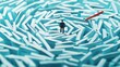 © Exnoi - A maze made of paperwork and office tools, with a figure in the center methodically finding their way through, persistence and the importance of work ethic in overcoming obstacles