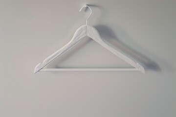 Sticker - A single white hanger hangs from the wall