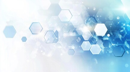 Wall Mural - Abstract Hexagon Technology Background