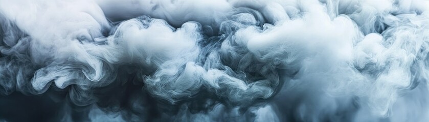 Sticker - Abstract Swirling Smoke with Blue Undertones