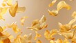 © JK_kyoto - Floating golden petals create a dreamy and serene atmosphere, perfect for nature-themed projects and artistic displays.