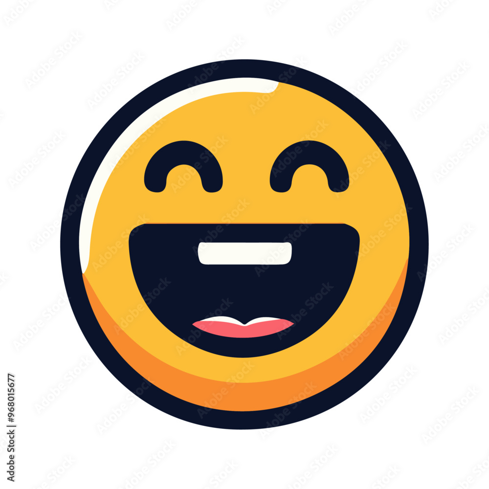 Smiley Face Emoji Vector Icon: High-Resolution, Versatile Icon for ...