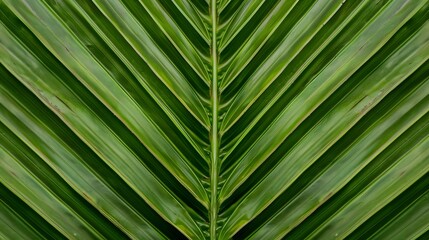 Close-Up of Palm Leaf Texture, Generated AI